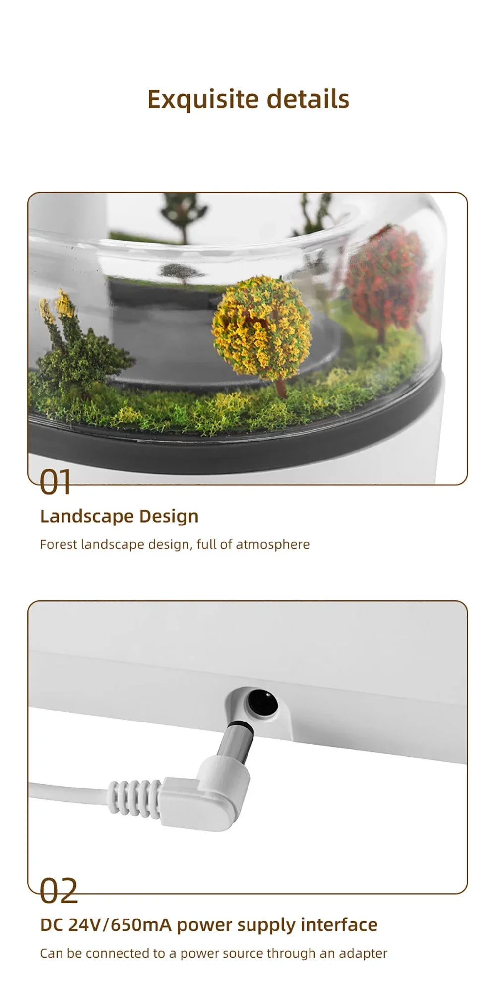 Essential oil diffuser - Forest landscape