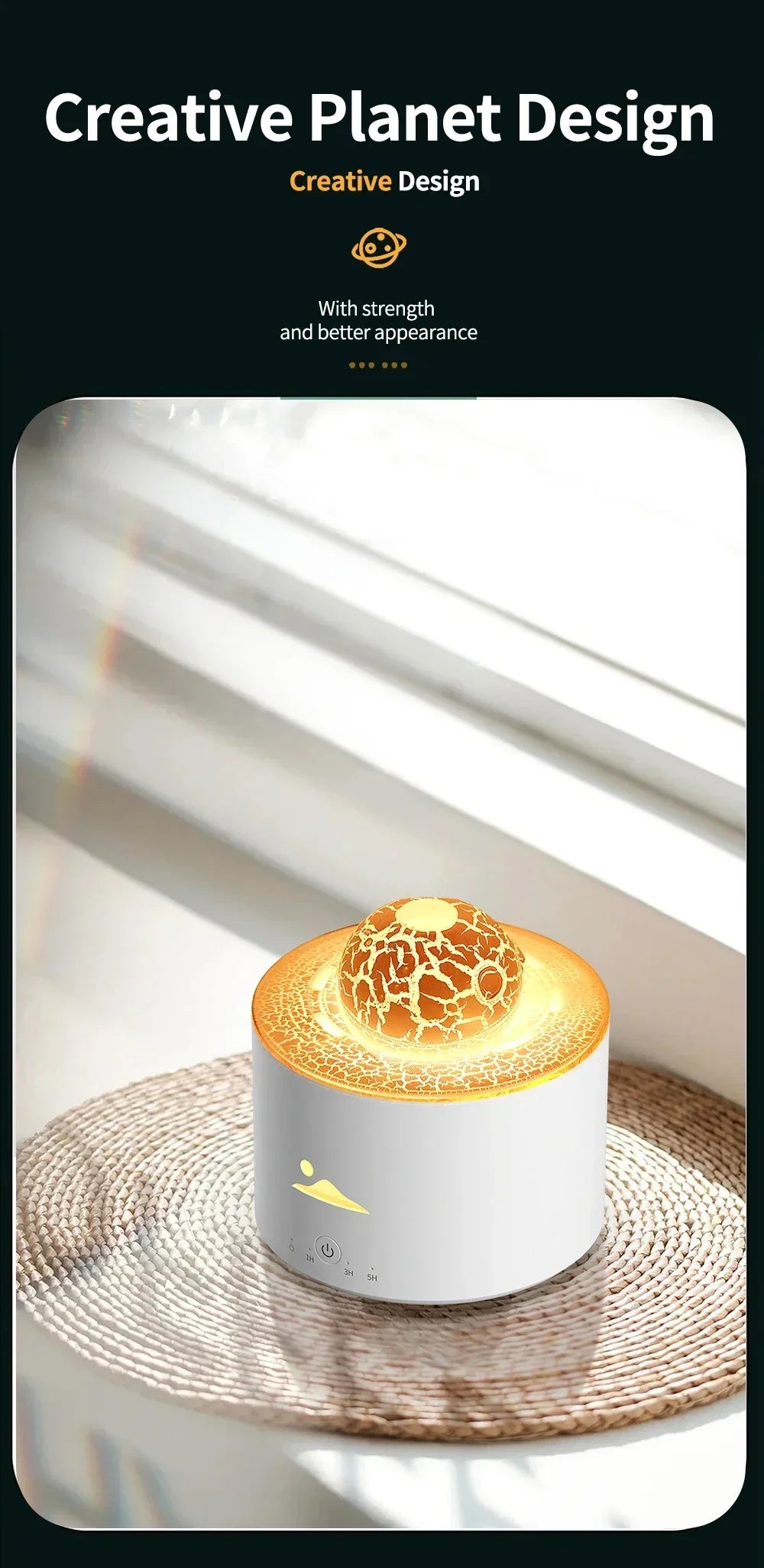 Essential oil diffuser - Volcano Flame