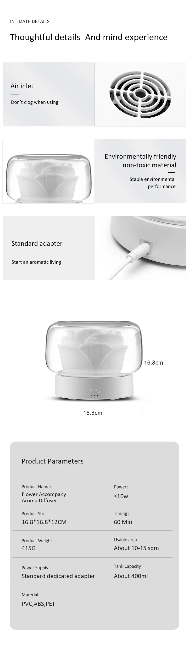 Essential oil diffuser - Flower Aroma