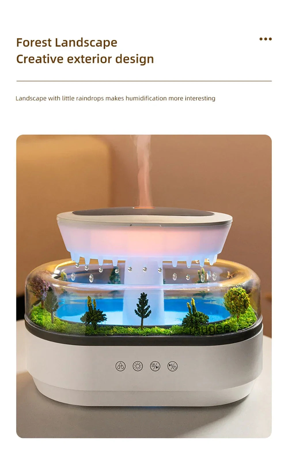 Essential oil diffuser - Forest landscape