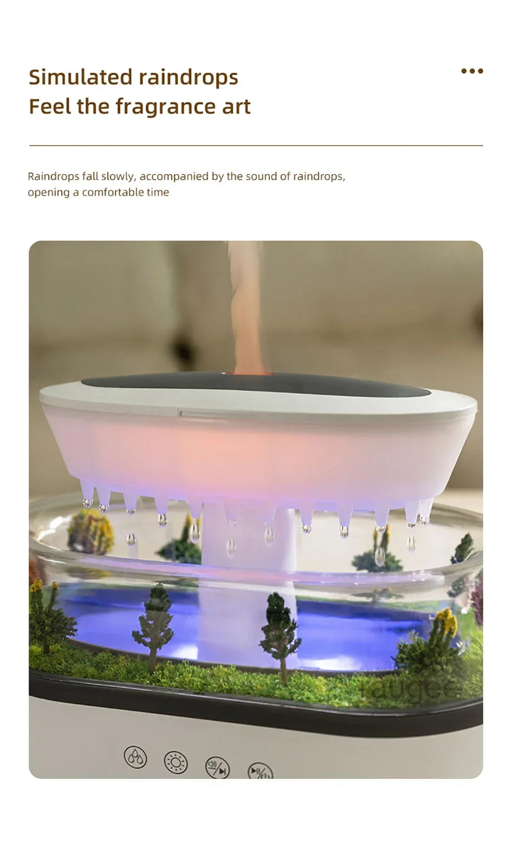 Essential oil diffuser - Forest landscape