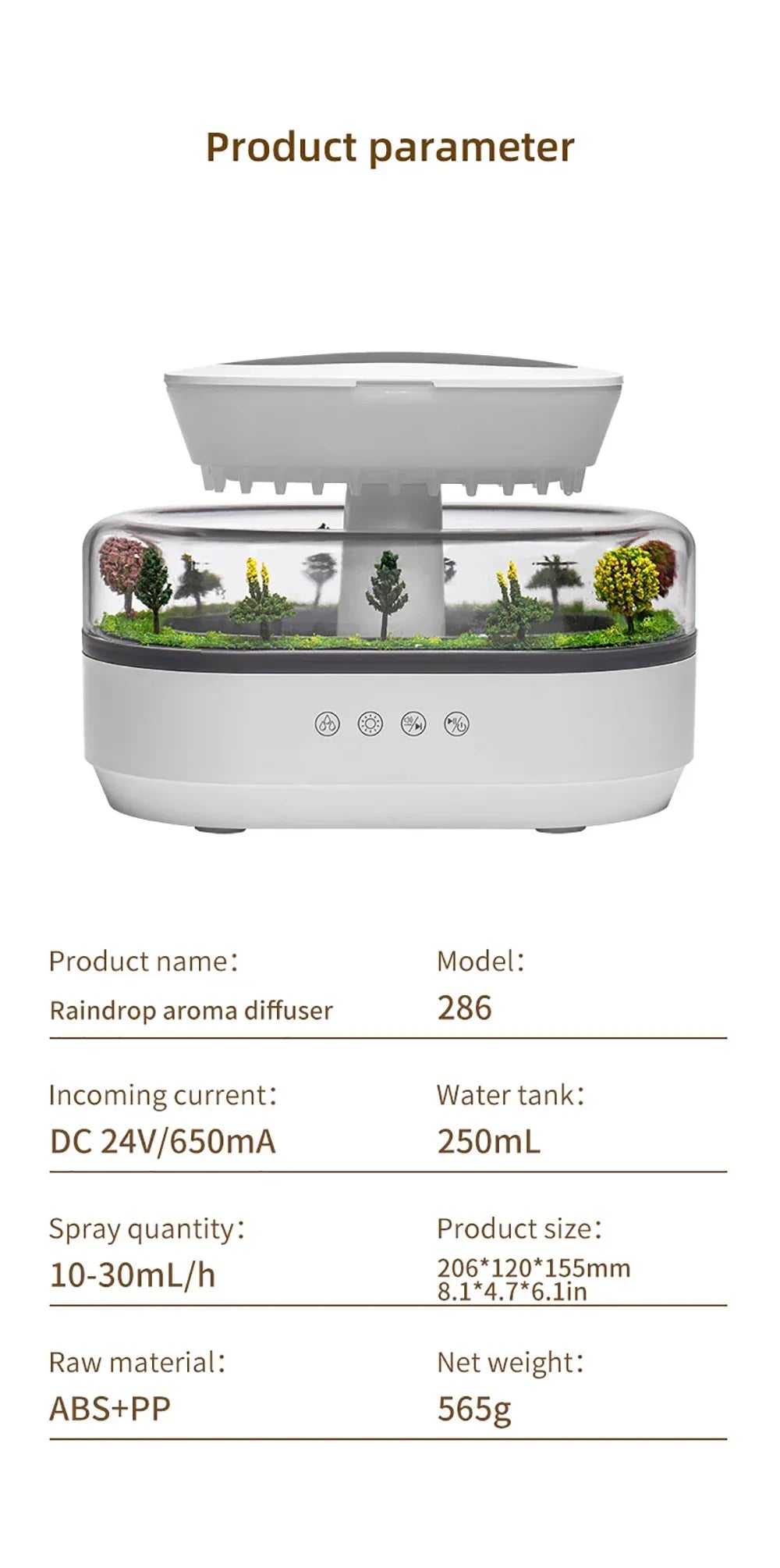 Essential oil diffuser - Forest landscape